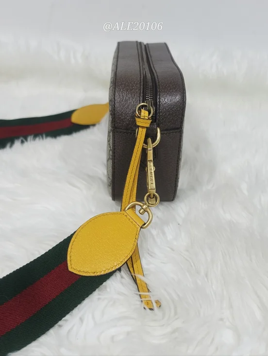 Gucci Supreme Camera Messenger Bag Brown GG Canvas Crossbody Unisex - Picture 12 of 16